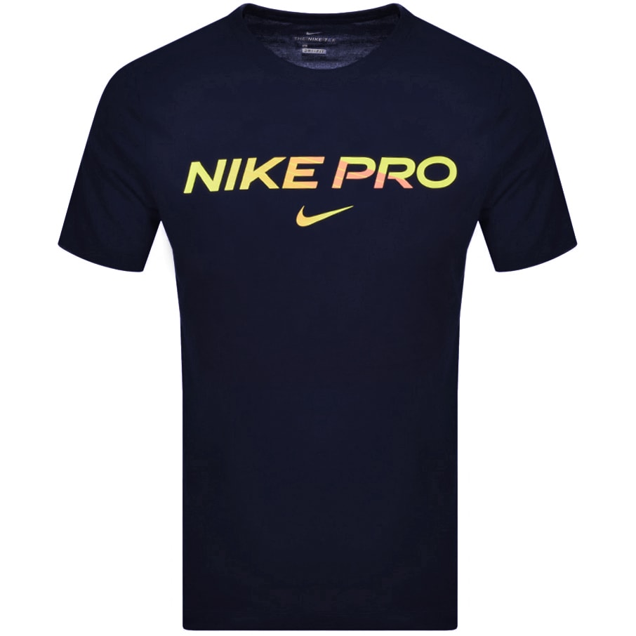 Alternative Image for ProductNike Training Pro Logo T Shirt Navy1